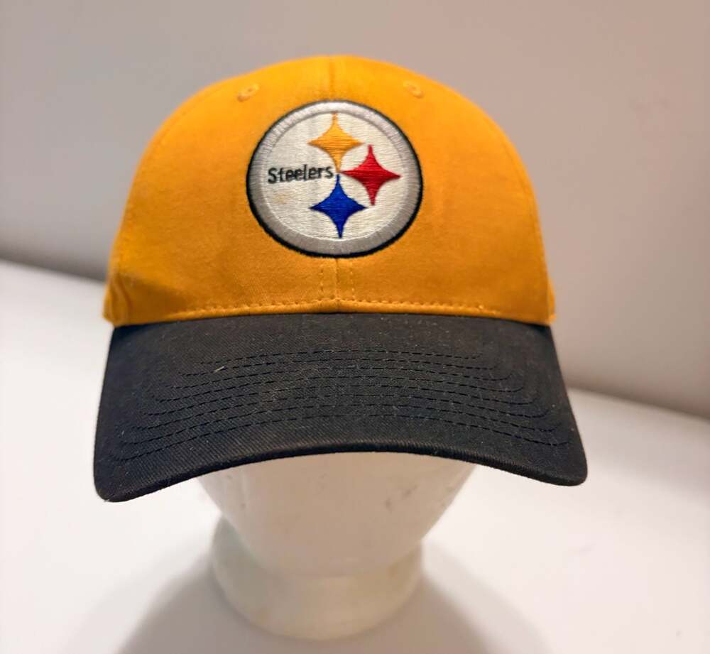 Pittsburgh Steelers Hat Cap Yellow Black Adjustable NFL Football Team Apparel